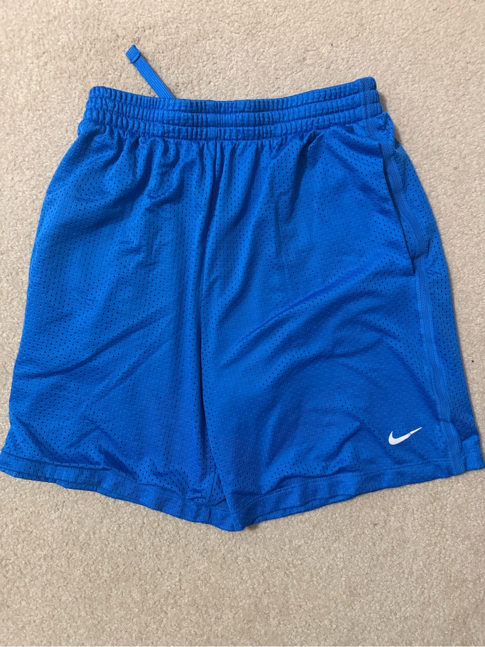 Nike Bright Blue Mesh Athletic Shorts